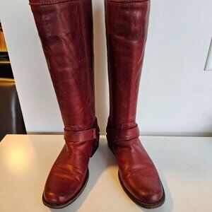 Frye Phillip Back Zip Tall Harness Riding Boots